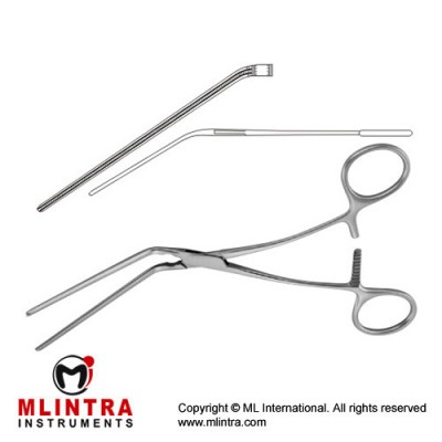Leland-Jones Atrauma Peripheral Vascular Clamp Angled 30° Stainless Steel, 18.5 cm - 7 1/4"